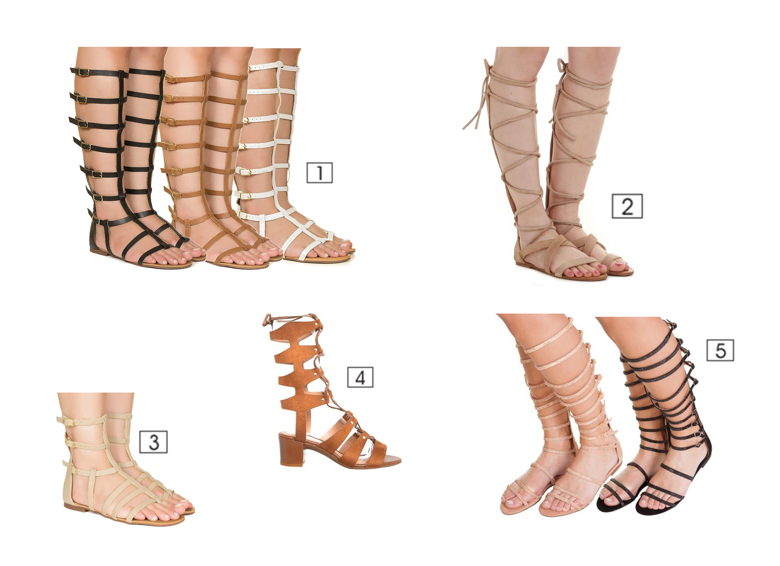 sandálias gladiadoras 2018