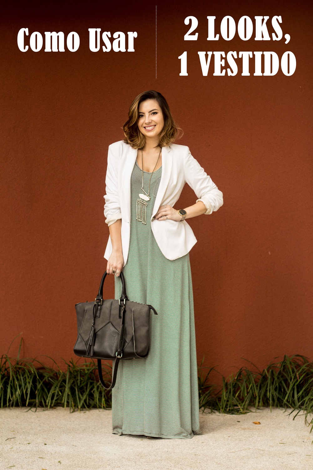 vestido longo para trabalhar